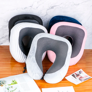 HiBag.Soft Travel Pillow U Shaped Travel Healthcare Memory Foam Neck Cervical Airplane Pillow Neck Cushion